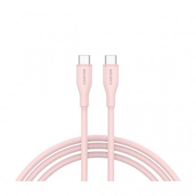 Дата кабель USB-C to USB-C 1.0m CC60SC10 60W Silicon Pink Sand Canyon (CNS-CC60SC10PS)