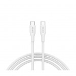 Дата кабель USB-C to USB-C 1.0m CC60SC10 60W Silicon White Canyon (CNS-CC60SC10W)