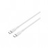 Дата кабель USB-C to USB-C 1.0m CC60SC10 60W Silicon White Canyon (CNS-CC60SC10W)