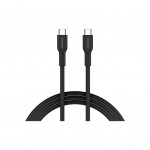Дата кабель USB-C to USB-C 1.0m OnWire 60CL C-C 60W COLOR Braided 1m Black Canyon (CND-CCAP60AB10B)