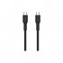 Дата кабель USB-C to USB-C 1.0m OnWire 60CL C-C 60W COLOR Braided 1m Black Canyon (CND-CCAP60AB10B)