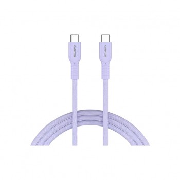 Дата кабель USB-C to USB-C 1.0m OnWire 60CL C-C 60W COLOR Braided 1m Purple Canyon (CND-CCAP60AB10PU)