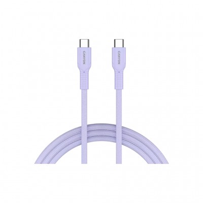 Дата кабель USB-C to USB-C 1.0m OnWire 60CL C-C 60W COLOR Braided 1m Purple Canyon (CND-CCAP60AB10PU)