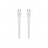 Дата кабель USB-C to USB-C 1.0m OnWire 60CL C-C 60W COLOR Braided 1m White Canyon (CND-CCAP60AB10W)