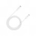 Дата кабель USB-C to USB-C 1.0m UC-44 5A 240W(ERP) E-MARK, white Canyon (CNS-USBC44W)
