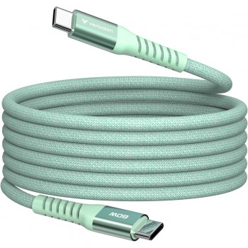 Дата кабель USB-C to USB-C 1.2m Magnetic 60W green Verbatim (31864)