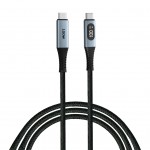 Дата кабель USB-C to USB-C 1.2m with display 100W black Verbatim (31848)