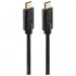 Дата кабель USB-C to USB-C 1.5m Black Hama (00086409)
