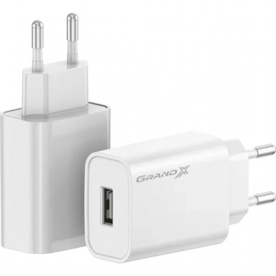 Зарядний пристрій Grand-X CH-550W Quick Charge USB QC3.0 Black (CH-550W)
