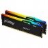 Пам'ять DDR5 64GB (2x32GB) 5200 MHz Beast RGB EXPO Black Kingston Fury (ex.HyperX) KF552C40BB2AK2-64