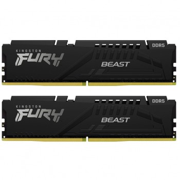 Пам'ять DDR5 64GB (2x32GB) 5600 MHz Beast EXPO Black Kingston Fury (ex.HyperX) KF556C40BB2K2-64