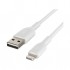 Дата кабель USB 2.0 AM to Lightning 1.0m 12W PVC (2 Pack) White Belkin (CAA001BT1MWH2PK)