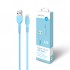 Дата кабель USB 2.0 AM to Lightning 1.2m Blue ACCLAB (1283126518188)