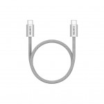Дата кабель USB-C to USB-C 1.0m 60W Magnet Braided Light Grey Canyon (CND-CCMG60AB15LG)