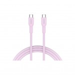 Дата кабель USB-C to USB-C 1.0m OnWire 60CL C-C 60W COLOR Braided 1m Pink Canyon (CND-CCAP60AB10PK)