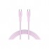 Дата кабель USB-C to USB-C 1.0m OnWire 60CL C-C 60W COLOR Braided 1m Pink Canyon (CND-CCAP60AB10PK)