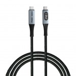 Дата кабель USB-C to USB-C 1.2m with display 240W black Verbatim (31849)