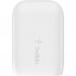 Зарядний пристрій Belkin USB-C PD25W + USB QC12W 37W White (WCB007VFWH)