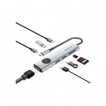 USB-хаб Promate USB-C 9-in-1 Promate comandhub-lite (comandhub-lite)