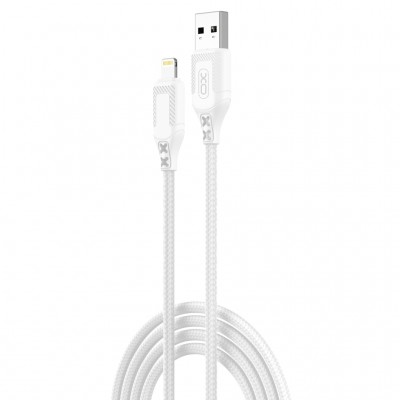 Дата кабель USB 2.0 AM to Lightning 1.0m braided Zebra XO (NB235_L_White)