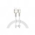Дата кабель USB 2.0 AM to Lightning 1.0m Cafule Series Metal 2.4A White Baseus (CALJK-A02)
