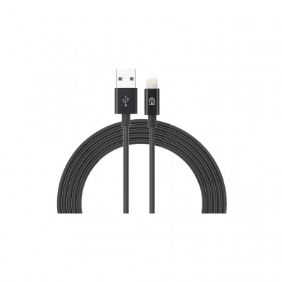 Дата кабель USB 2.0 AM to Lightning 1.2m AMD818BL black Armorstandart (ARM64373)