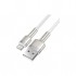 Дата кабель USB 2.0 AM to Lightning 2.0m Cafule Series Metal 2.4A White Baseus (CALJK-B02)