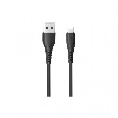 Дата кабель USB 2.0 AM to Lightning PD-B85a Black Proda (PD-B85i-BK)