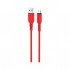 Дата кабель USB 2.0 AM to Micro 5P 1.0m 2.4A nylon X59 red HOCO (6931474744906)