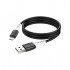 Дата кабель USB 2.0 AM to Micro 5P 1.0m 2.4A silicone X82 black HOCO (6931474768551)