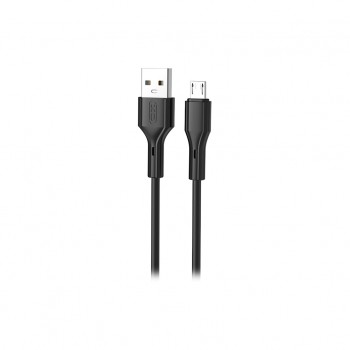 Дата кабель USB 2.0 AM to Micro 5P 1.0m black XO (NB230-AM.black)