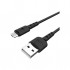 Дата кабель USB 2.0 AM to Micro 5P 1.0m Star Charging X30 black HOCO (6957531091141)