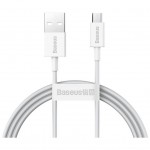 Дата кабель USB 2.0 AM to Micro 5P 2.0m Superior Fast Charging 2A white Baseus (CAMYS-A02)