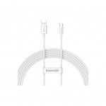 Дата кабель USB 2.0 AM to USB-C 1.0m Superior Fast Charging 100W moon white Baseus (P10320102214-01)