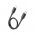 Дата кабель USB-C to Lightning 0.25m Hyper PD X96 black HOCO (6942007609364)