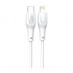 Дата кабель USB-C to Lightning 1.0m 27W High Elastic Zeus XO (NBQ239A_White)