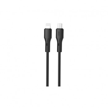 Дата кабель USB-C to Lightning 1.0m 27W Rock XO (NBQ231A_Black)