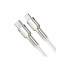 Дата кабель USB-C to Lightning 2.0m Cafule Metal PD 20W white Baseus (CATLJK-B02)