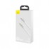 Дата кабель USB-C to Lightning 2.0m Cafule Metal PD 20W white Baseus (CATLJK-B02)