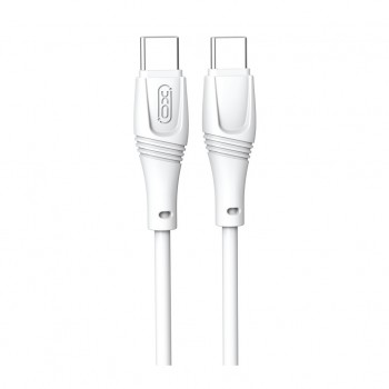 Дата кабель USB-C to USB-C 1.0m 60W High Elastic Zeus XO (NBQ239B_White)