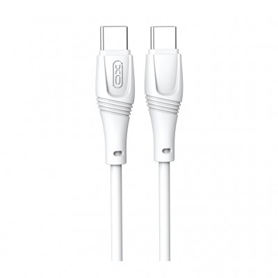 Дата кабель USB-C to USB-C 1.0m 60W High Elastic Zeus XO (NBQ239B_White)