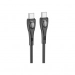 Дата кабель USB-C to USB-C 1.0m 60W Superior BX98 black BOROFONE (6941991104497)