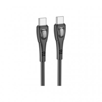 Дата кабель USB-C to USB-C 1.0m 60W Superior BX98 black BOROFONE (6941991104497)