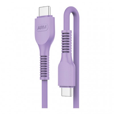 Дата кабель USB-C to USB-C 1.0m AR88 3A purple Armorstandart (ARM65291)