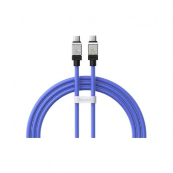 Дата кабель USB-C to USB-C 1.0m CoolPlay Fast Charging 100W blue Baseus (CAKW000203)