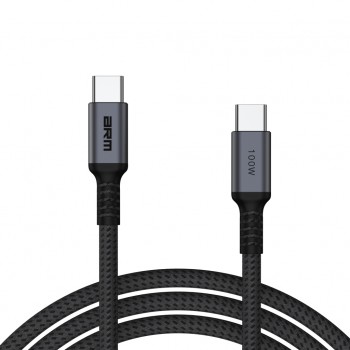 Дата кабель USB-C to USB-C 1.0m PD 100W black-grey Armorstandart (ARM69370)