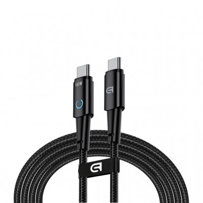 Дата кабель USB-C to USB-C 1.2m 60W black Armorstandart (ARM75869)