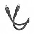 Дата кабель USB-C to USB-C 1.2m 60W U110 black HOCO (6931474770622)