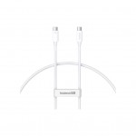 Дата кабель USB-C to USB-C 1.8m Superior USB4 Fast Charging 240W moon white Baseus (P10365200211-05)