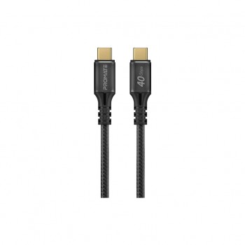 Дата кабель USB-C to USB-C 2.0m Promate (powerbolt240-2m.black)